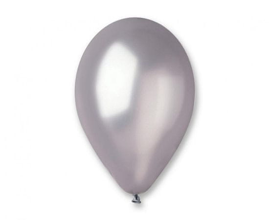 Gemar Latexové balóniky Gemar GM110 metalická strieborná 30cm 100ks