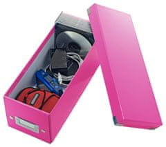 LEITZ Škatule na CD Click-N-Store - A4, ružová
