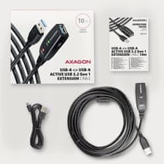 AXAGON ADR-310, USB 3.2 Gen 1 AM -> AF aktívny predlžovací / repeater kábel, 10m