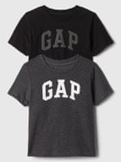 Gap Dětská trička s logem, 2ks 12-18M