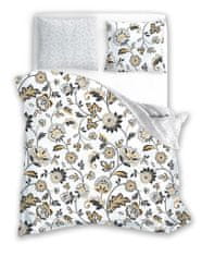 FARO Textil Bavlnené obliečky Elegant 020 220x200 bielo-žlto-šedé