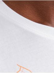 Jack&Jones Biele pánske tričko Jack & Jones Map S