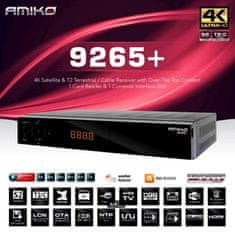 Amiko Prijímač satelitný AMIKO HD9265+ 4K COMBO