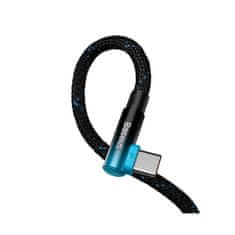 BASEUS MVP2 USB-C/C kábel, 100W, 1m čierno/modrý