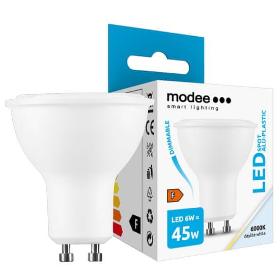 Modee Lighting LED žiarovka GU10 6W 6000K stmievateľná