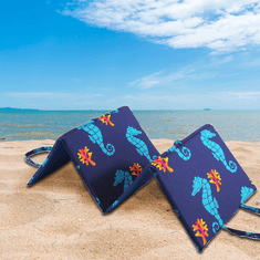 Výpredaj obliečok Plážové ležadlo MORSKÝ KONÍK modré