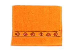 Výpredaj obliečok Detský uterák KIDS oranžový 30x50 cm
