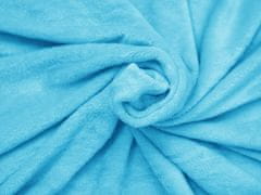Výpredaj obliečok Azúrová mikroplyšová deka VIOLET, 150x200 cm