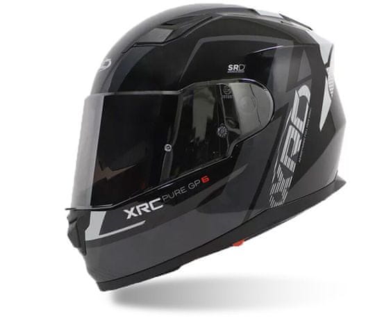 XRC Helma na motorku matt black/grey