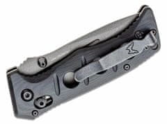 Benchmade 273GY-1 Mini Sibert Adams Tungsten taktický nôž 8,3 cm, sivá, čierna, G10