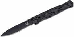 Benchmade 391SBK SOCP Black Serrated taktický vreckový nôž 11,4 cm, celočierny, CF-Elite
