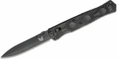 Benchmade 391BK SOCP Black taktický vreckový nôž 11,4 cm, celočierny, CF-Elite