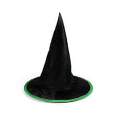 Rappa Detský klobúk čierno-zelený Čarodejnica/Halloween