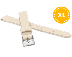 MINET XL Béžový kožený remienok z luxusnej kože TOP GRAIN - 14 - XL