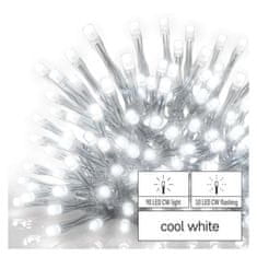 EMOS Standard LED spoj. reťaz blikajúca – cencúle, 2,5 m, vonkajšia, studená biela