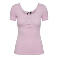 Pieces Dámske tričko PCKITTE Slim Fit 17101439 Pastel Lavender (Veľkosť L)