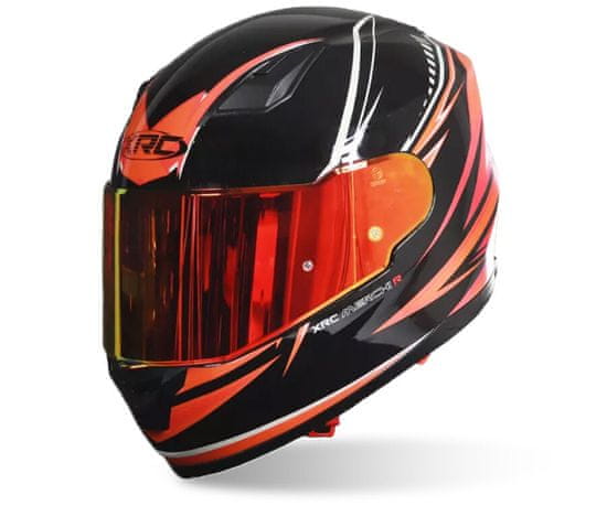 XRC Helma na moto Merchi R black/orange/grey