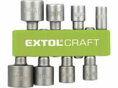 Extol Craft Hlavice nástrčné so 6-hrannou stopkou 1/4“, 8-dielna sada, EXTOL CRAFT
