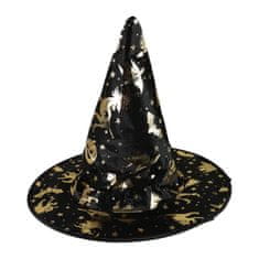 Rappa Detský klobúk čarodejnice zlaty dekor