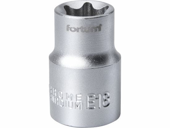 Fortum Kľúč nástrčný TORX, E18, 1/2”, FORTUM