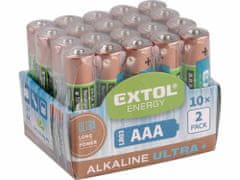 Extol Energy Batéria alkalická 20ks, 1,5V, typ AA, EXTOL ENERGY