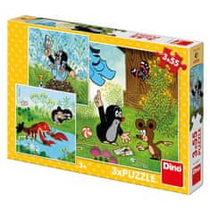 Dino Toys Puzzle 3x55 Krtko a nohavičky