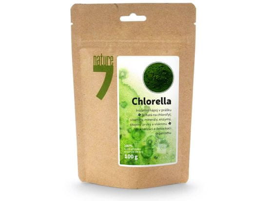 Nature7 Chlorella - nápoj v prášku 100g, Nature7