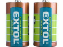 Extol Energy Batéria alkalická 2ks, 1,5V, typ C, EXTOL ENERGY