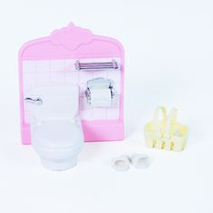 Rappa Sada nábytok mini pre bábiky (záchod - vaňa - jedáleň)