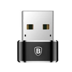 BASEUS Baseus adaptér z USB typu C na USB čierny (CAAOTG-01)