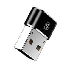 BASEUS Baseus adaptér z USB typu C na USB čierny (CAAOTG-01)