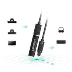 Ugreen Bezdrôtový audio adaptér Ugreen Bluetooth transmitter 4.2 Toslink čierny (50213 CM150)