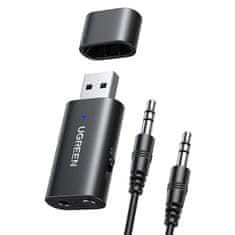 Ugreen Ugreen vysielač / prijímač Bluetooth 5.1 bezdrôtový audio adaptér 3,5 mm mini jack čierny (CM523 60300)
