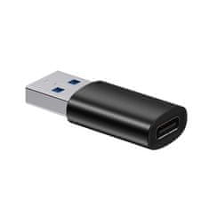 BASEUS Mini adaptér Baseus série Ingenuity USB 3.1 OTG na USB-C čierny (ZJJQ000101)