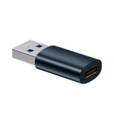 BASEUS Mini adaptér Baseus Ingenuity Series USB 3.1 OTG na USB-C modrý (ZJJQ000103)