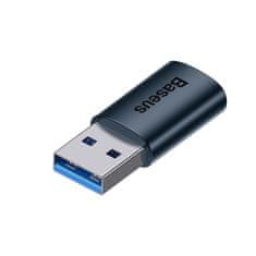 BASEUS Mini adaptér Baseus Ingenuity Series USB 3.1 OTG na USB-C modrý (ZJJQ000103)