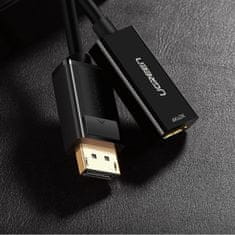 Ugreen Ugreen kábel adaptéra z DisplayPort (samec) na HDMI (samica) (jednosmerný) 1080P 60Hz 12bit čierny (40362)