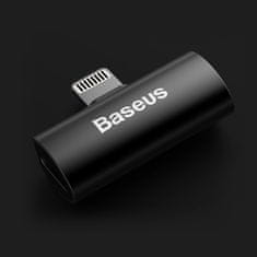 BASEUS Baseus Audio Converter L46 adaptér z konektora Lightning na 2x Lightning port čierny (CAL46-01)