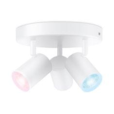 WiZ WiZ Imageo bodové LED svietidlo 3x GU10 4,9 W 345lm 2200-6500K RGB IP20, biele