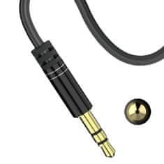 DUDAO Dudao šikmý AUX mini jack 3,5 mm kábel 1 m čierny (L11 black)