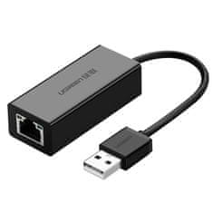 Ugreen Externá sieťová karta Ugreen RJ45 - USB 2.0 100 Mbps Ethernet čierna (CR110 20254)