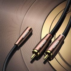 Ugreen Ugreen audio kábel 3,5 mm mini jack (samica) - 2RCA (samec) 3 m hnedý (AV198 60987)