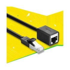 Ugreen Predlžovací kábel Ugreen Ethernet RJ45 Cat 6 FTP 1000 Mbps 5 m čierny (NW112 11283)