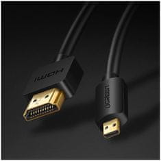 Ugreen Ugreen HDMI - micro HDMI 19 pin 2.0v 4K 60Hz 30AWG kábel 1,5 m čierny (30102)