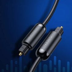 Ugreen Ugreen optický audio kábel 1,5 m digitálne vlákno Toslink SPDIF sivý (70891)