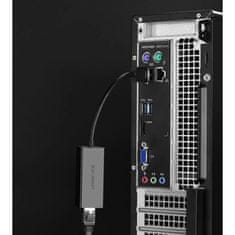 Ugreen Externá sieťová karta Ugreen RJ45 - USB 2.0 100 Mbps Ethernet čierna (CR110 20254)