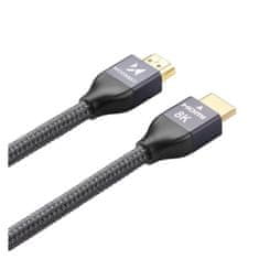 WOZINSKY Wozinsky HDMI 2.1 8K 60 Hz 48 Gb/s / 4K 120 Hz / 2K 144 Hz 1 m strieborný kábel (WHDMI-10)
