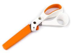 FISKARS Krajčírske nožnice na silné látky dĺžka 21 cm - biela oranžová
