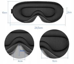 Medi Sleep Cestovná maska na oči Medi Sleep 3D PREMIUM