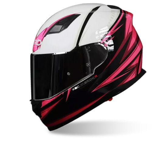 XRC Helma na moto Merchi R black/pink/white